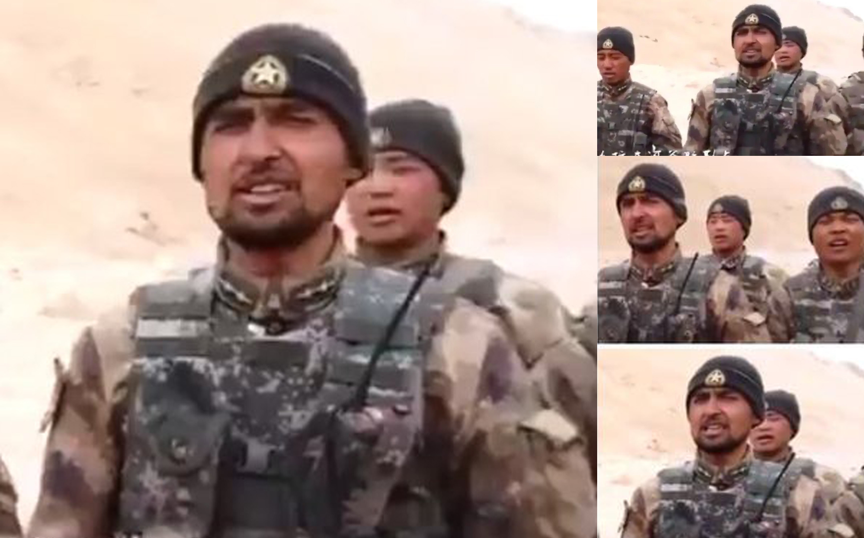 Pakistani soldier with Chinese forces at India-China border?