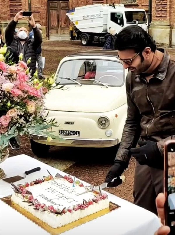 prabhas celebrates his birthday at Italy