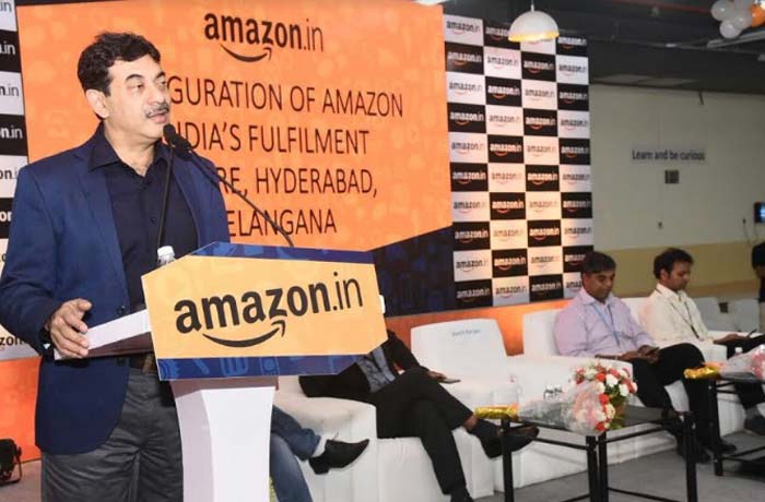 amazon big investment in telangana, data centre to be in hyderabad