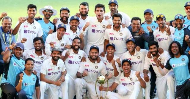 India creates history and wins test series with australia
