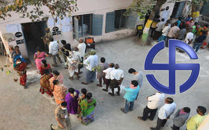 Ongoing third phase polling in Andhra Pradesh